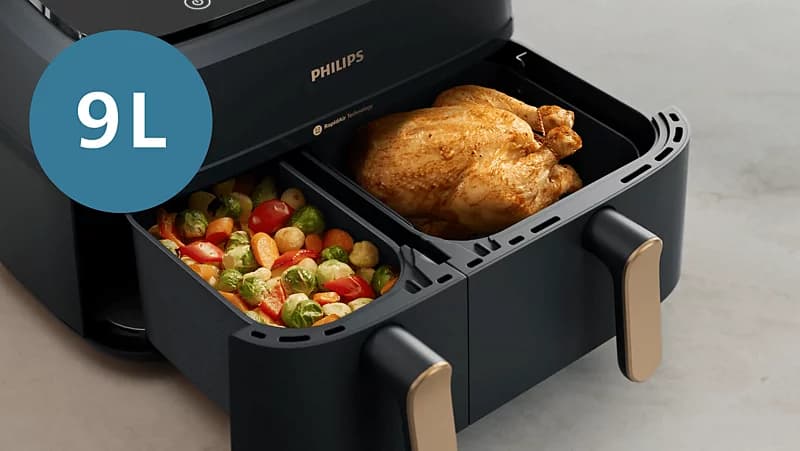 9L capacity for up to 1.5kg of brussels sprouts