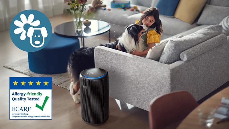 Captures 99.99% of allergens from dust, pollen or pets