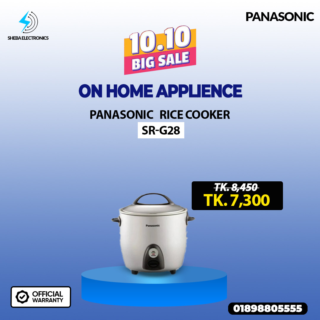 Panasonic SR-G28 Double Pan Rice Cooker 2.8Litre