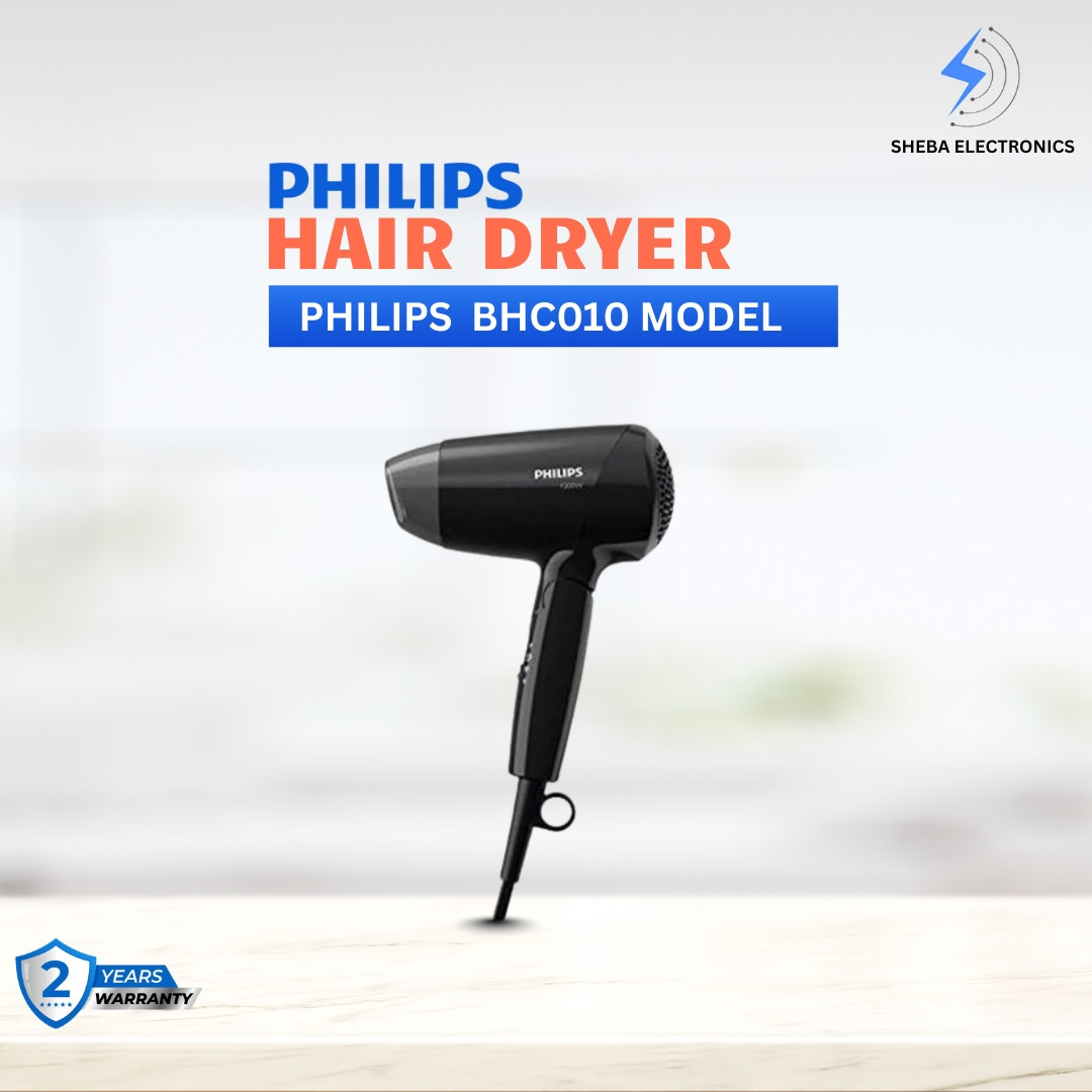 Philips Hair Dryer  BHC010/10 1200 Watts-Black