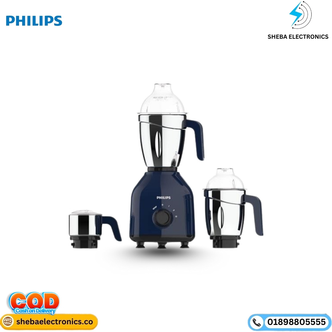 Philips 750W 3 Jars Mixer Grinder (HL7757/01)-Blue