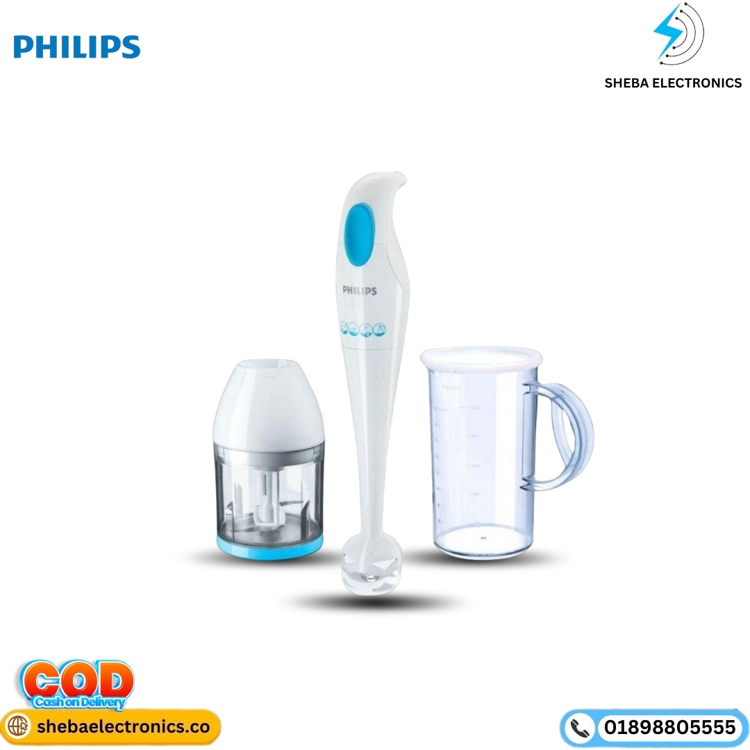 Philips HR1351/90 Hand Blender with Chopper 250 Watts-White