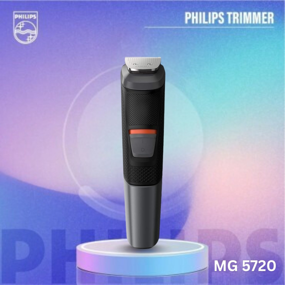 Philips Multigroom Series 5000 MG5720/18 Black, Grey Rechargeable