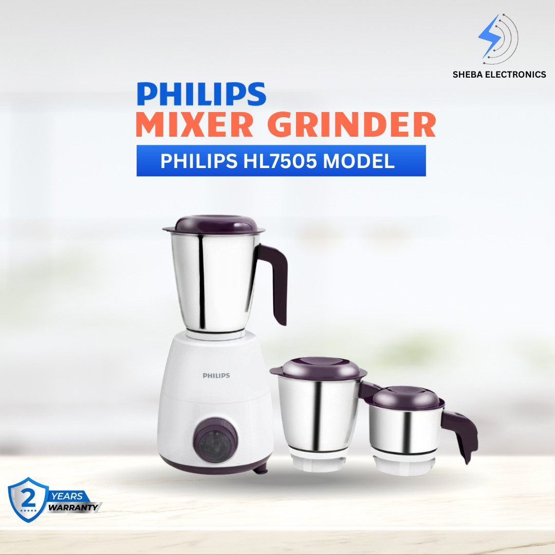 Philips  Mixer Grinder HL7505/00 500 Watt (3 Jar)