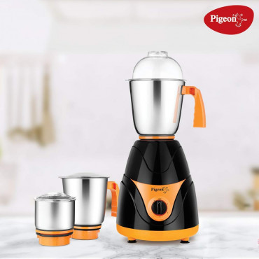 Pigeon  Black Pearl 12652 Mixer Grinder Polycarbonate -750 Watt's
