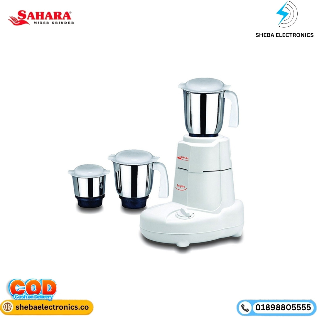 Sahara Inspire Mixer Grinder - 500W - White