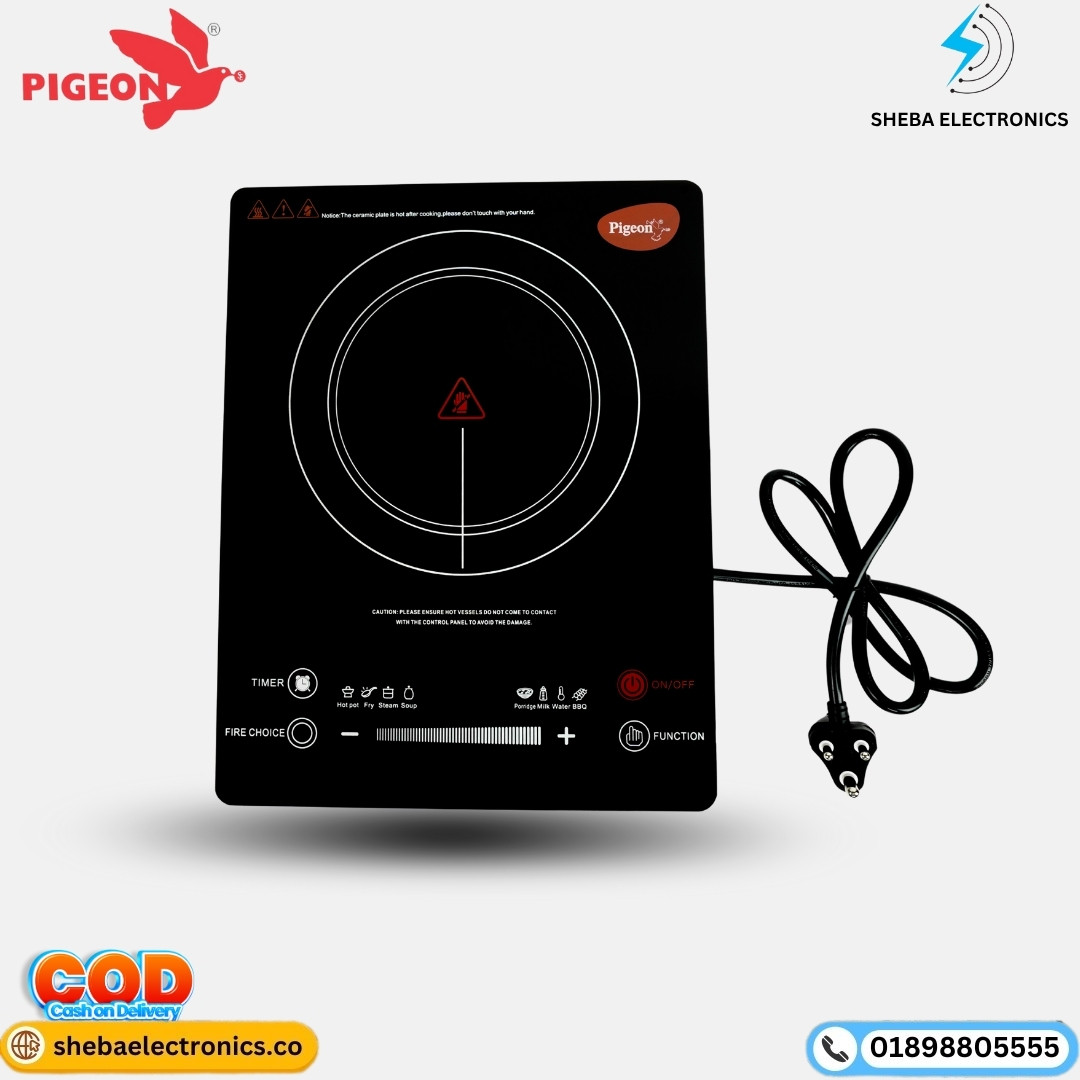 Pigeon EVA+ SAP14666 Infrared Cooktop 2200 Watts Black Full touch Panel