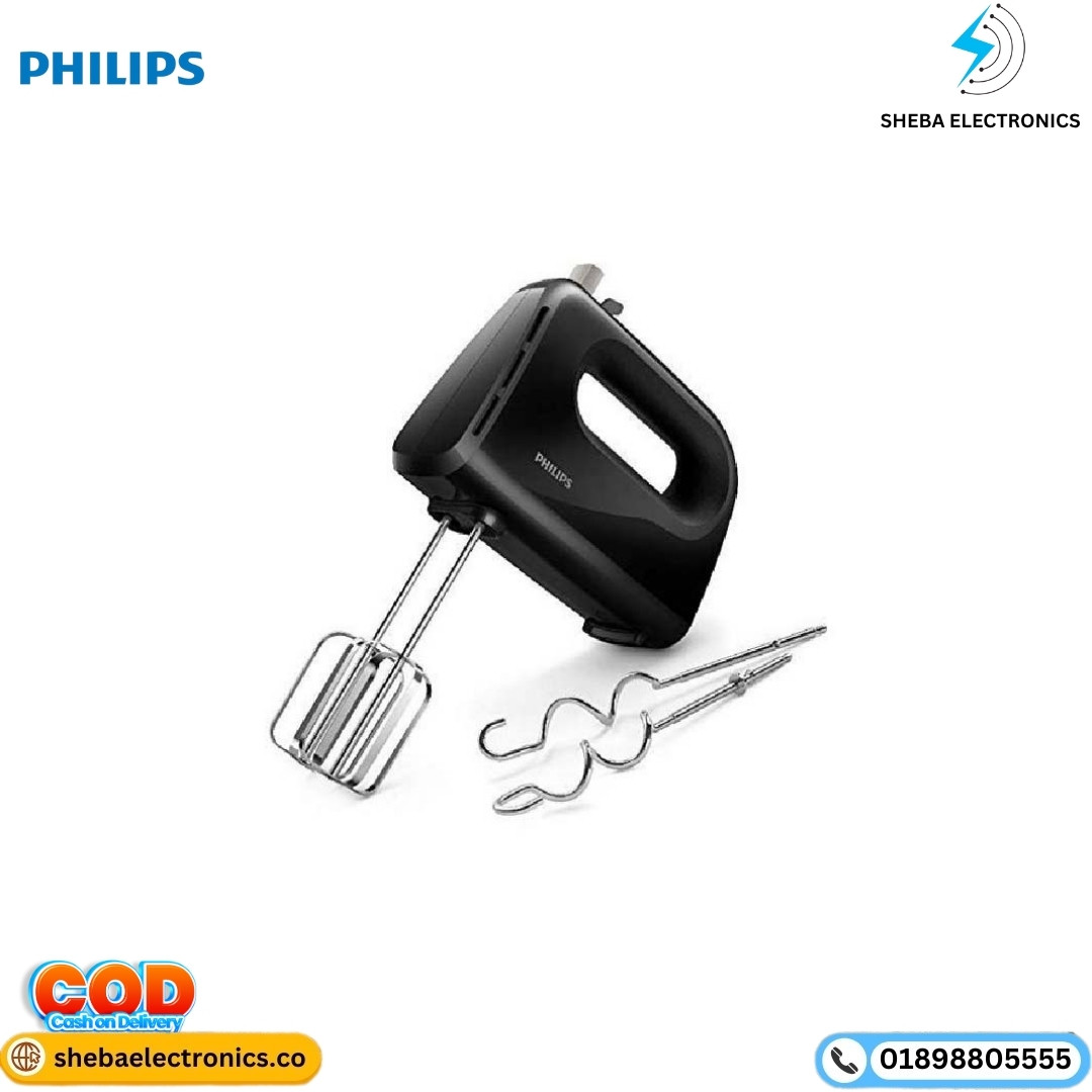 Philips  HR3705/10 Daily Hand Mixer 300W 5-Speed Black
