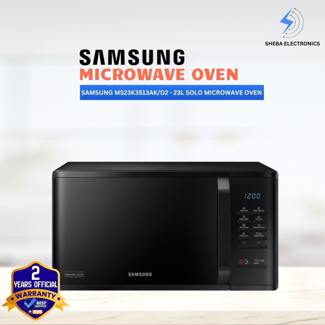 Samsung 23L Solo Microwave Oven MS23K3513AK/D2