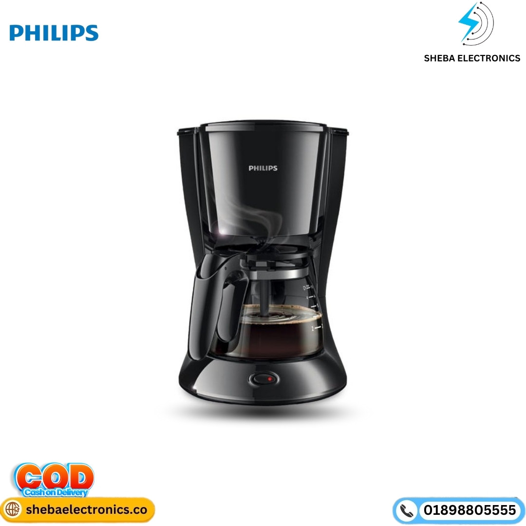 Philips  HD7432/20 Drip Coffee Maker, 0.6 L, Ideal for 2-7 cups, 750W, Black, Medium .